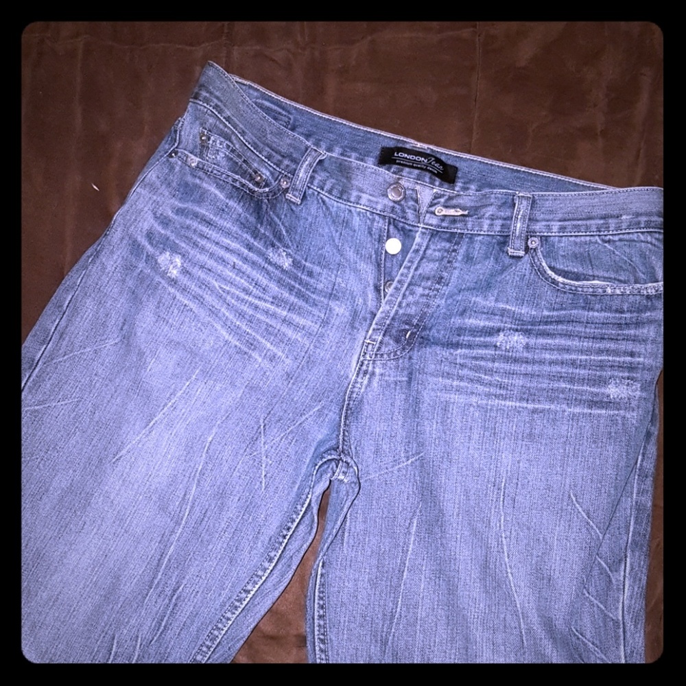 VS"London" medium blue distressed look jean